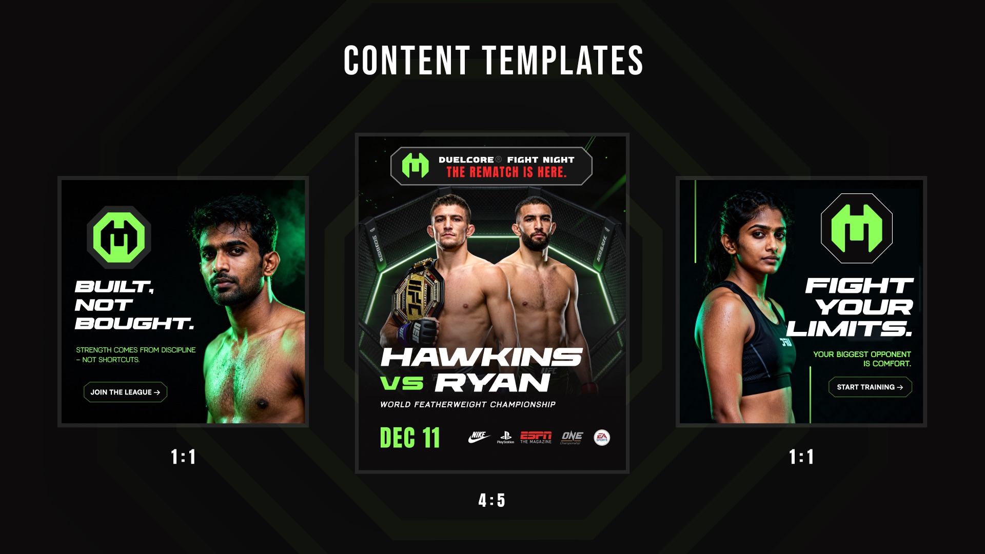 DuelCore™ — MMA & Performance Fitness Brand Identity Image 41