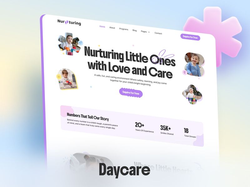 Nurturing — Baby Care Website Template for Little Hearts by Ui Mile