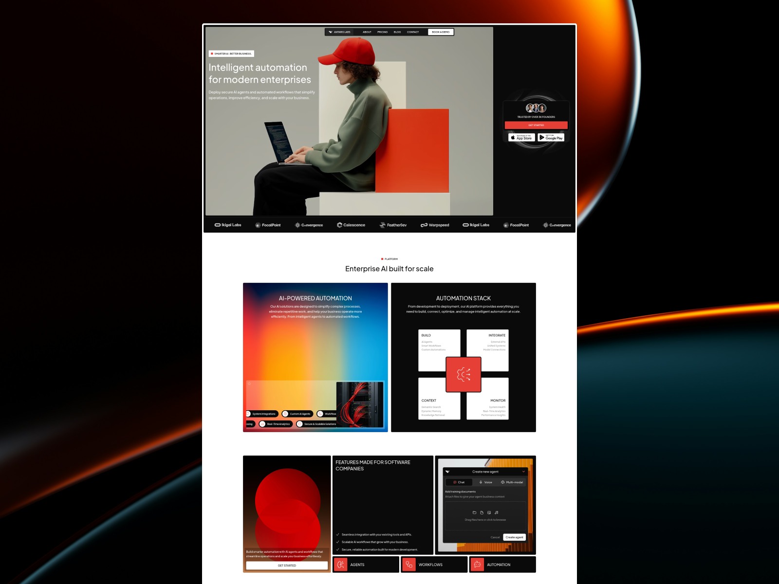 Antaris — AI SaaS Startup Framer Template