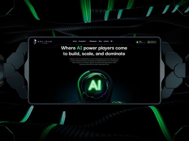 Solidus AI Tech — UI Design for Marketplace