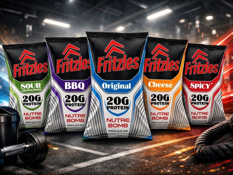 Fritzles Nutre Bomb - Protein Snacks Packaging Design