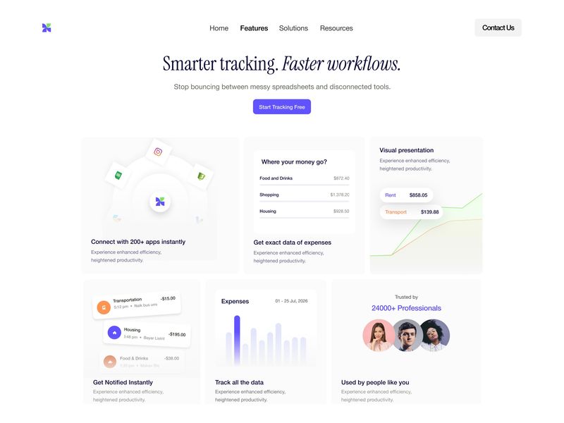 📈 FinTech Analytics Hub — Bento Grid UI Layout