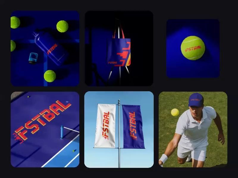 Tennis Brand Logo Design, Wordmark Logo
