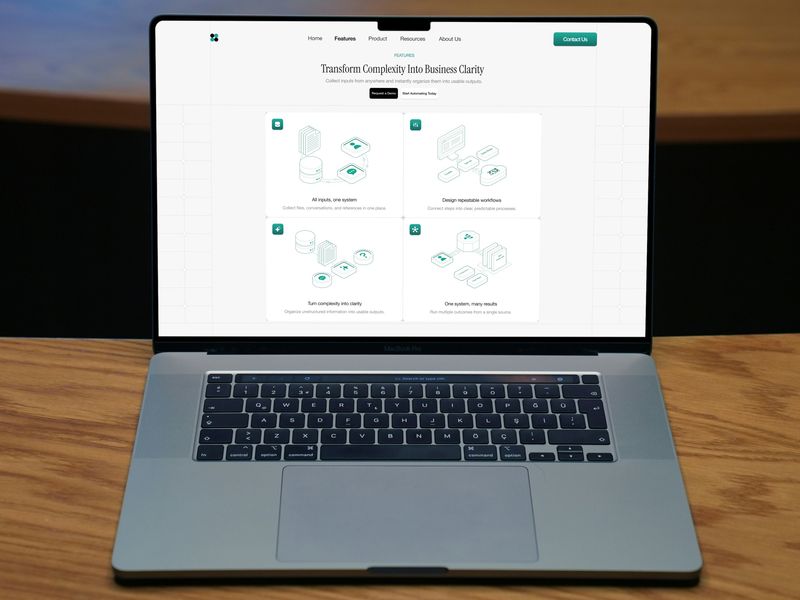 Design Repeatable Workflows — Minimalist Emerald SaaS Features