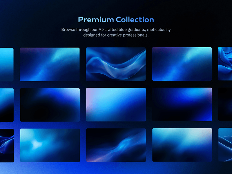 Sapphire Waves, Blue Gradients for Designers