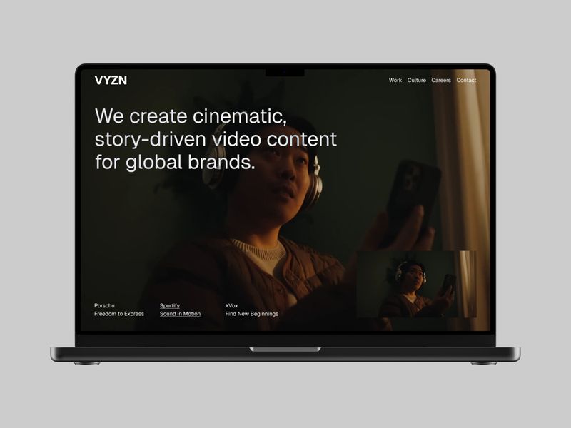 VYZN — Video Production Agency Template