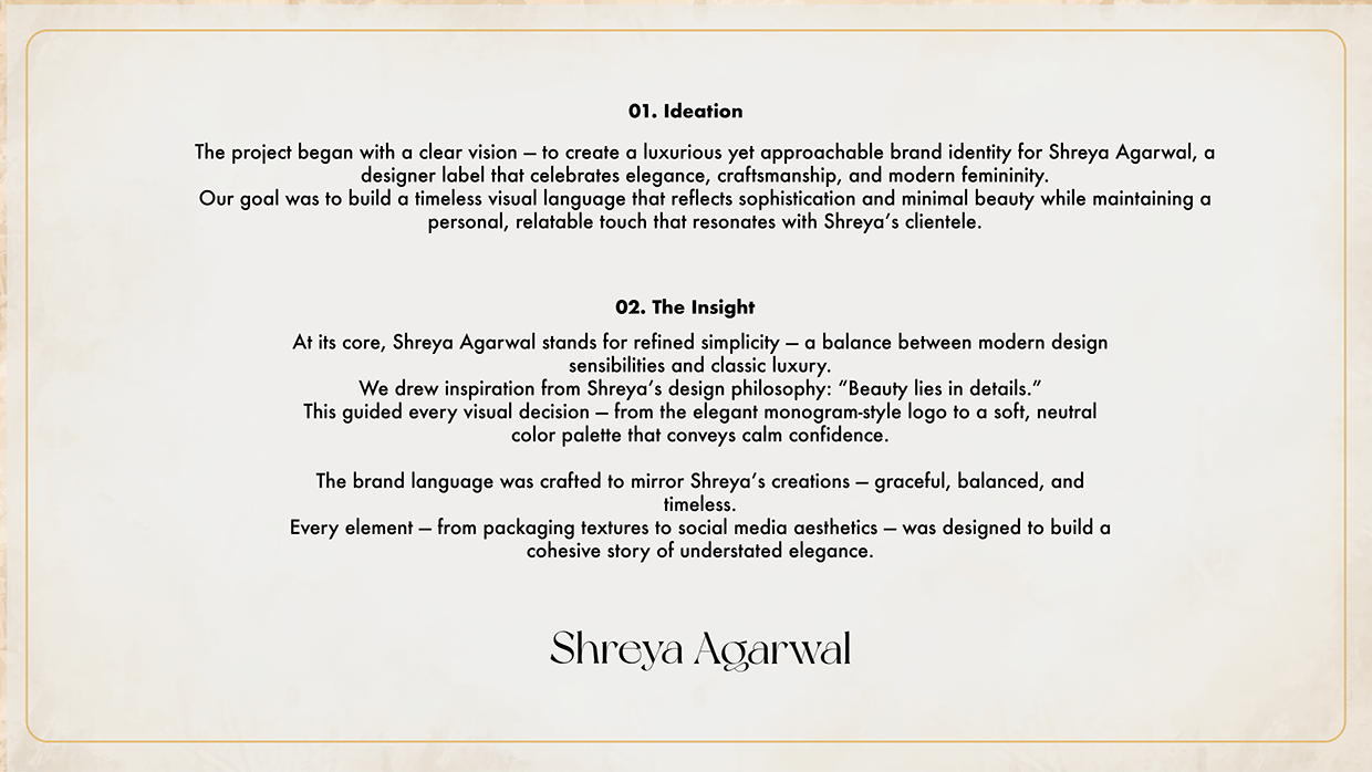 Shreya Agarwal - Brand Identity Image 0