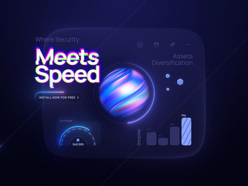 Crypto UI Marketing Card