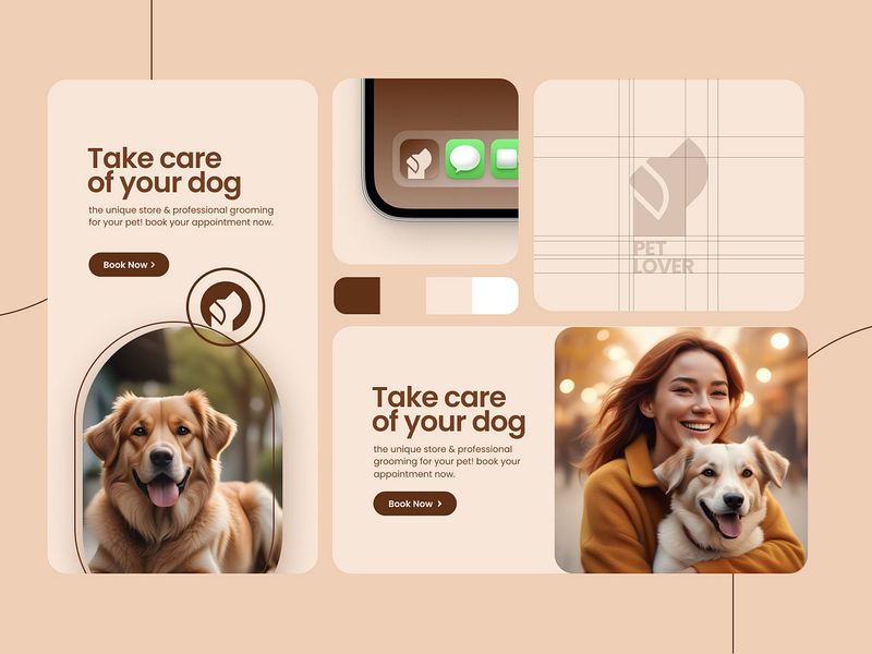 Pet Lover landing page concept