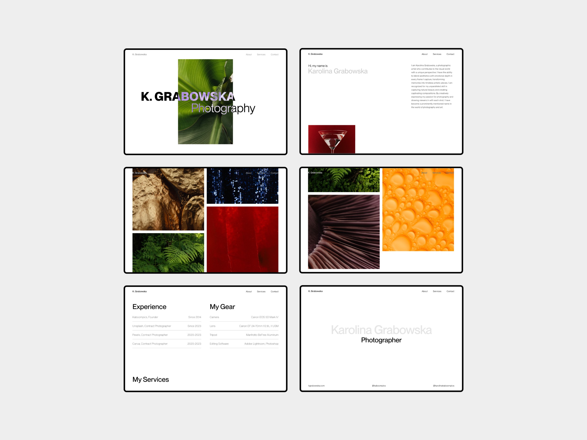 Portfolio Website - Karolina Grabowska Vol 03 by Maria Rakovic Image 0