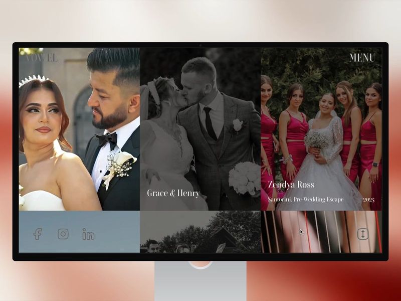 VOWEL · Cinematic Wedding Framer Template