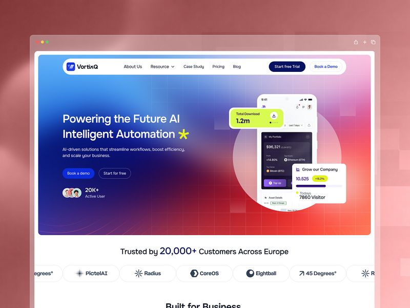 AI Automation Website - UI/UX Design