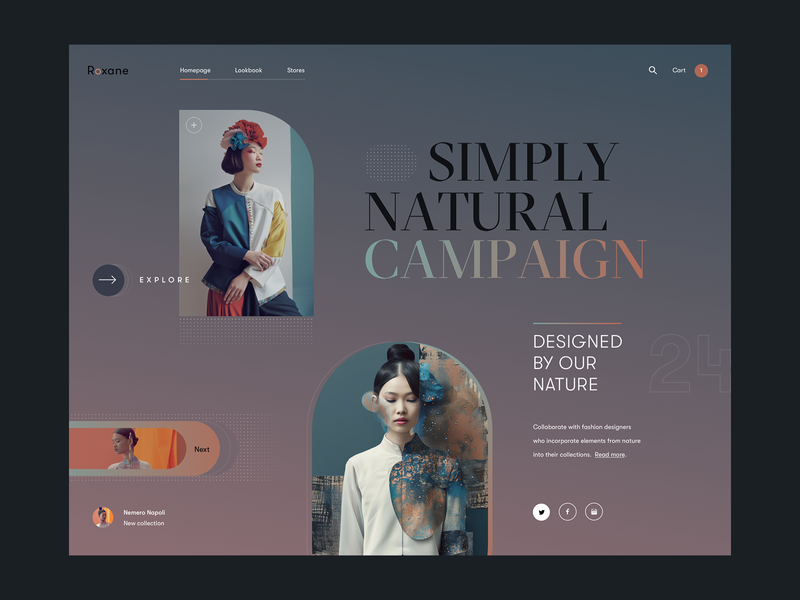 Carine fashion store - simply natural campaign 24 v2 by Dawid Tomczyk ✪