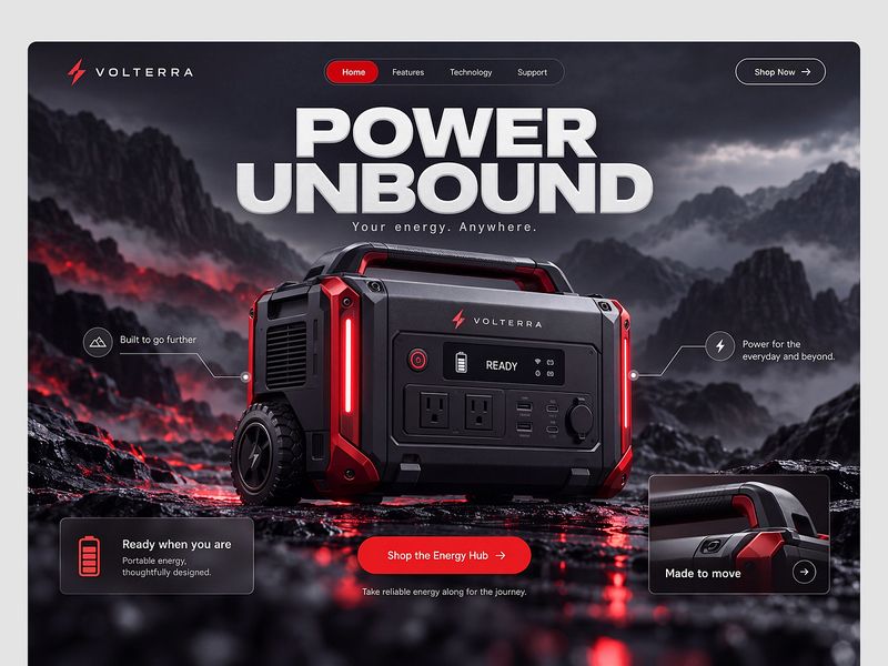 Outdoor Power Station | E-commerce UI/UX