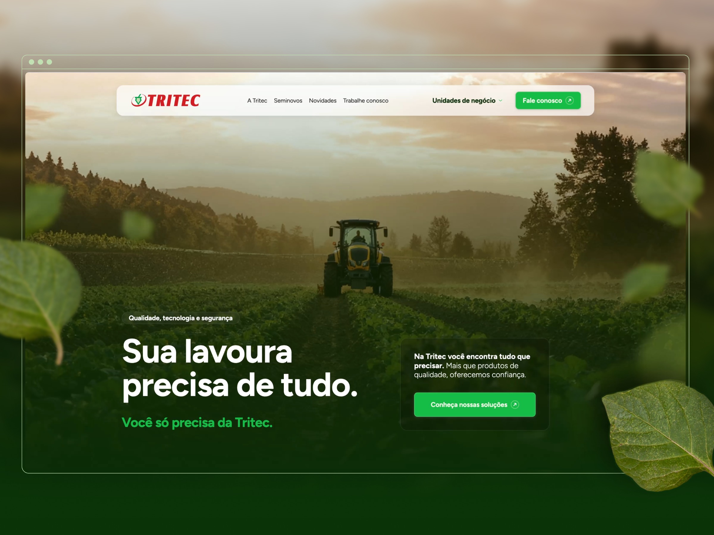 Website for agribusiness - Tritec Image 0