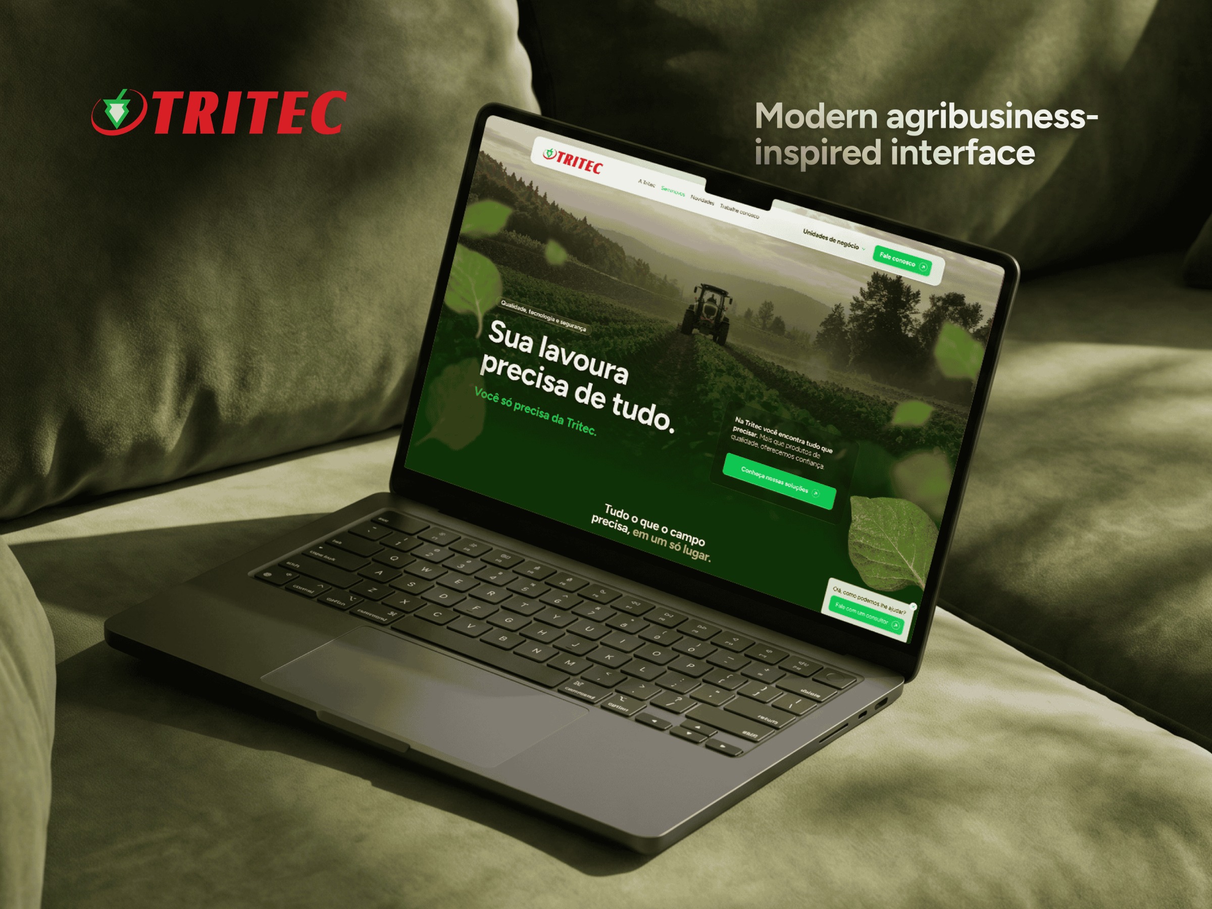 Website for agribusiness - Tritec Image 1