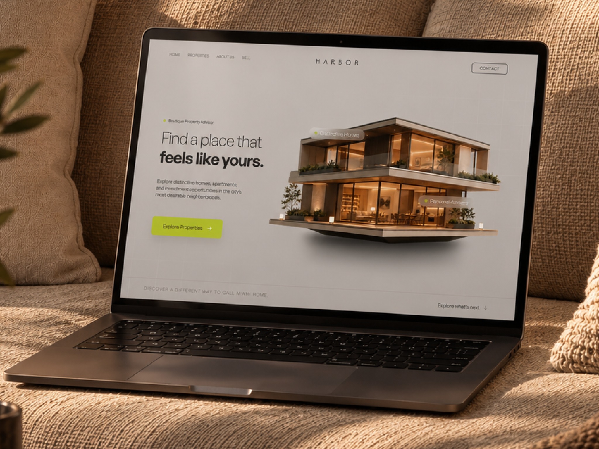 Harbor & Stone - Real Estate Template for Framer Image 0