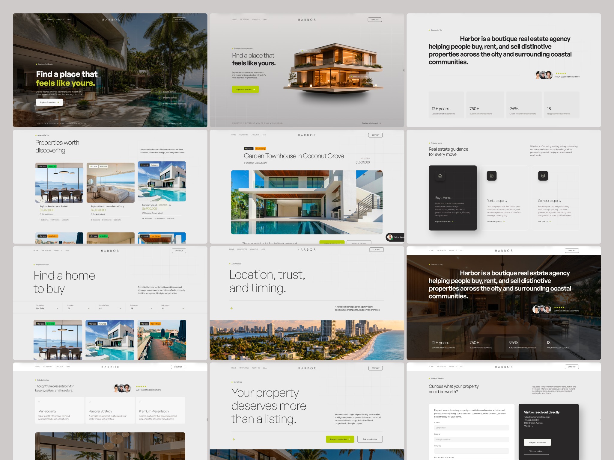 Harbor & Stone - Real Estate Template for Framer Image 2