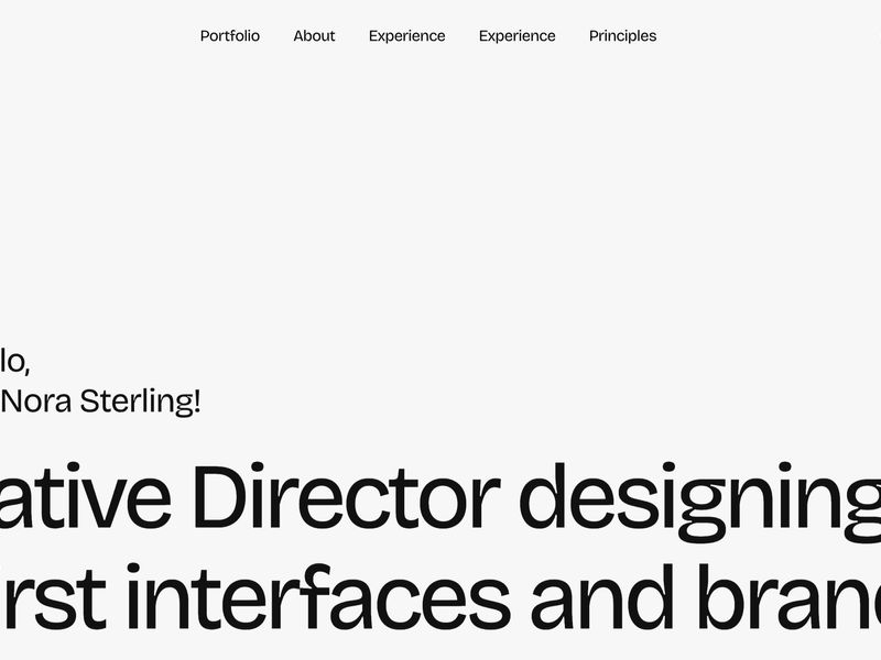 Best — Portfolio Website Template for Framer