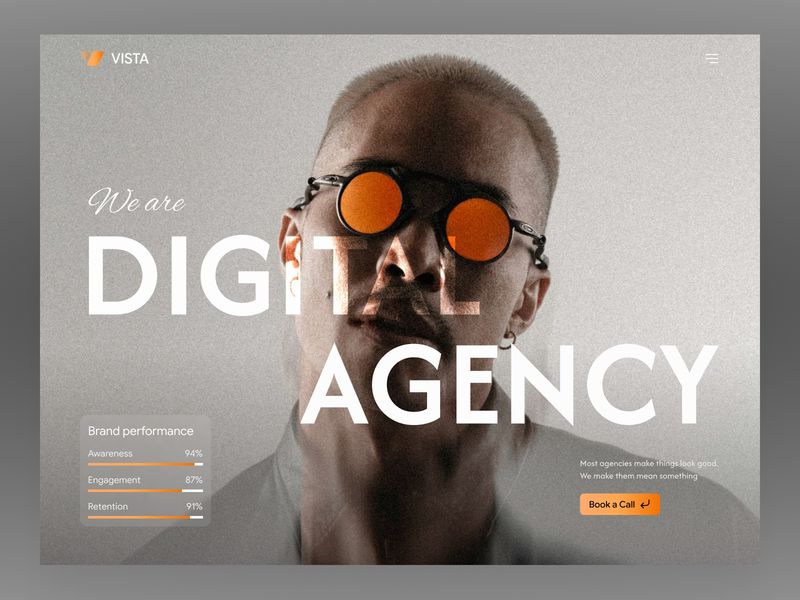 Vista – Digital Agency Landing Page Concept