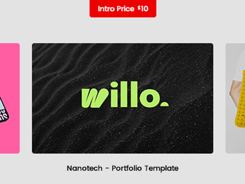 Nanotech Website - A Creative Portfolio Template