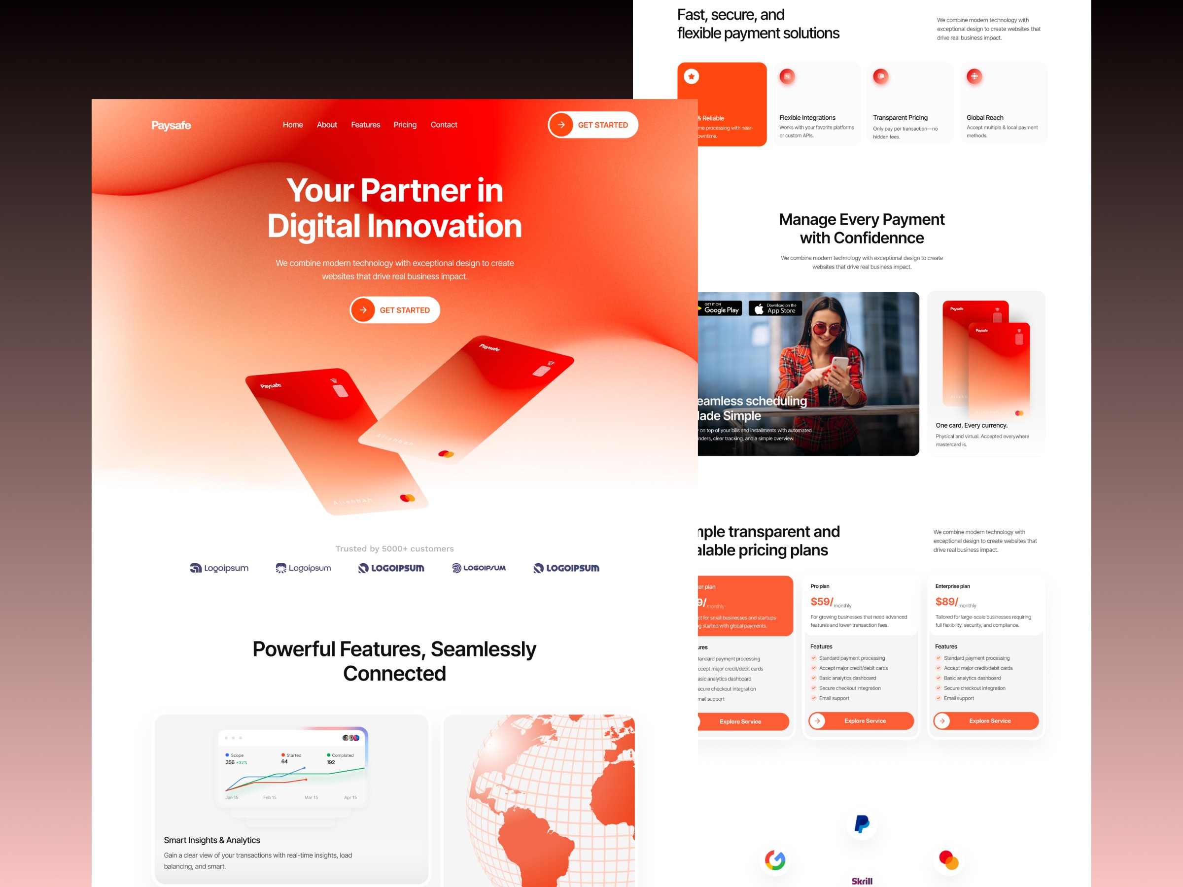 Paysafe · Financial Framer Template