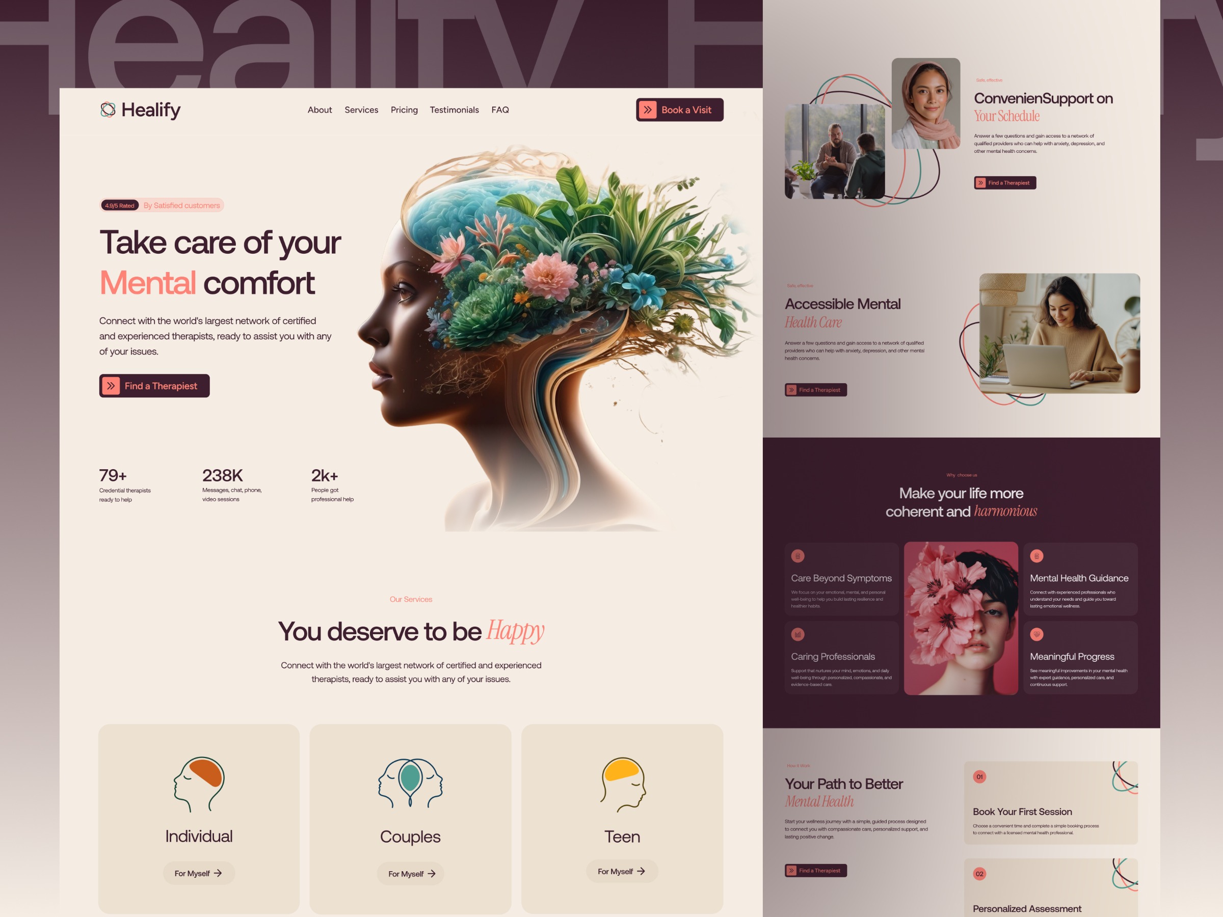 Healify Mental Health Framer Template Image 2