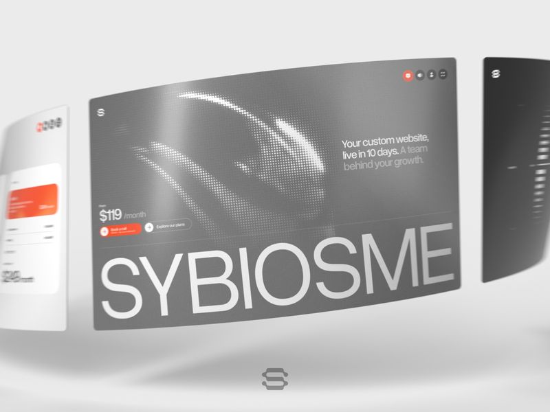 SYBIOSME | Halftone & 3D Scrollytelling