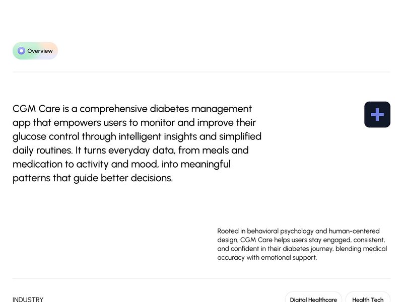 Glucose Health Mobile App UI UX | Diabetes Management App