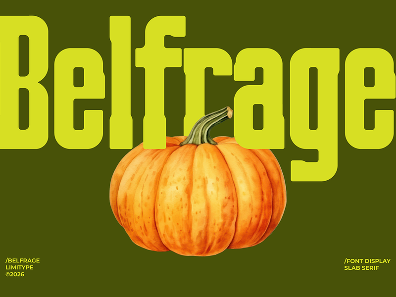 Belfrage - Slab Serif Font