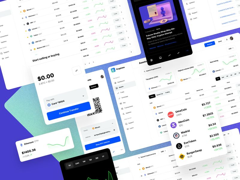 Cryptasa - Web3 de-fi website design