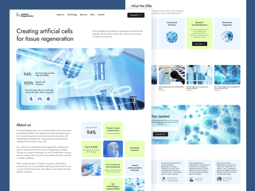 Biotech Company Website Design by Lumios Digital