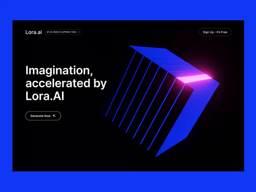 Lora AI - Website UI by Sabbir