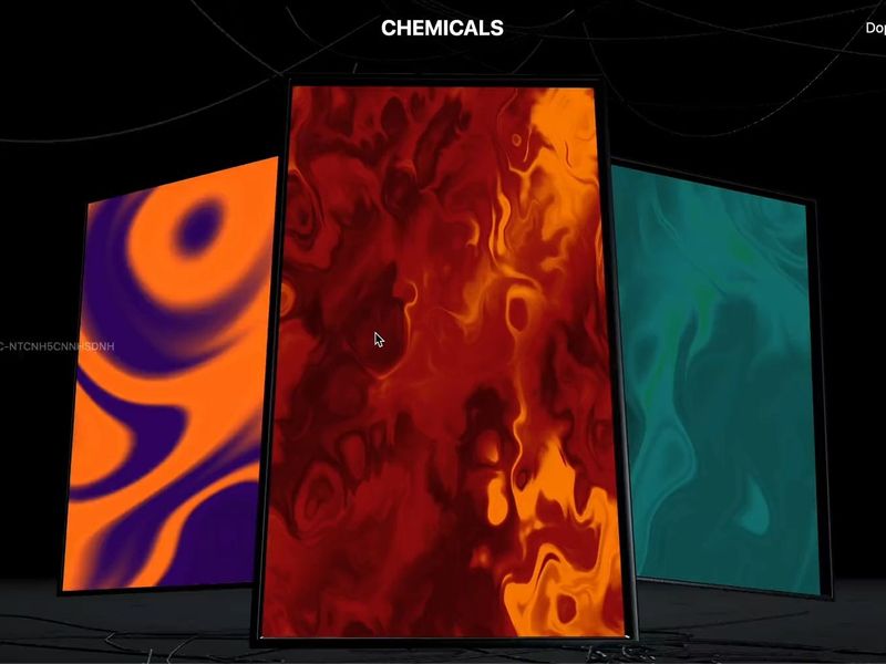 Chemicals (WebGL/Shaders/GSAP)
