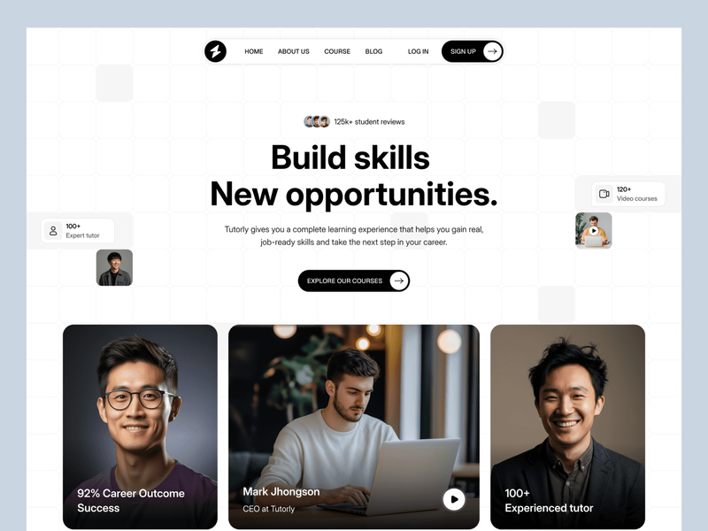 Tutorly — Course Dashboard & Inner Page UI UX