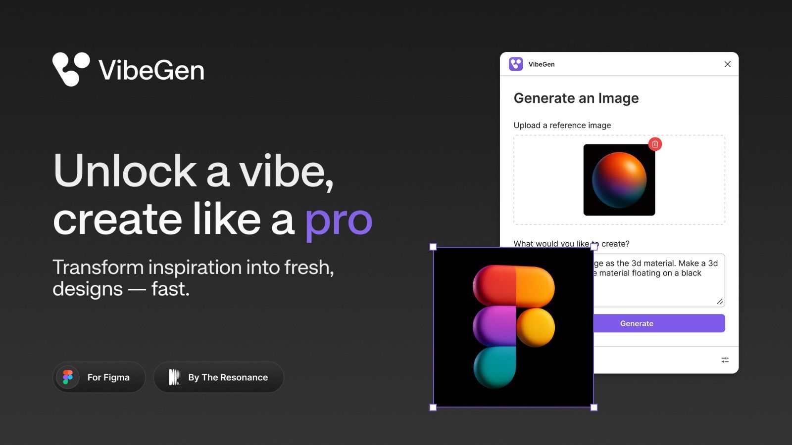 VibeGen by The Resonance | Figma Plugin for Creatives