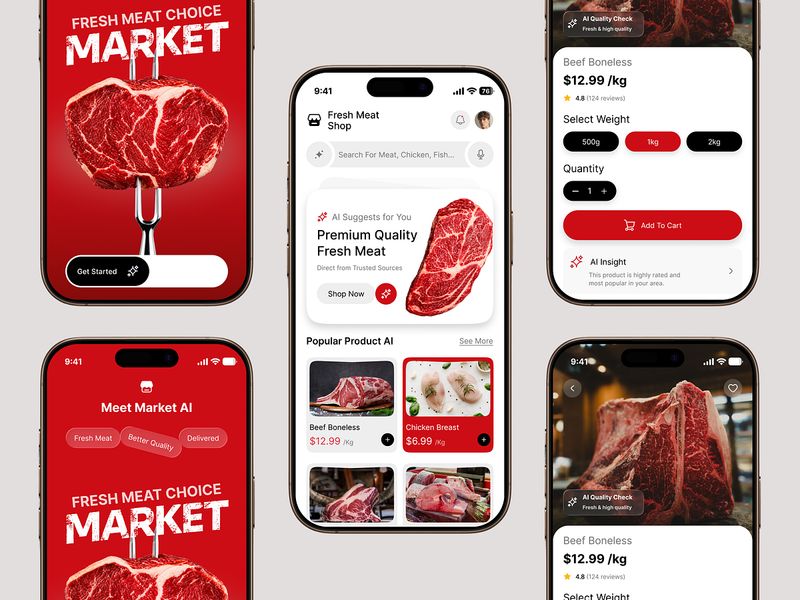 Smart Meat Shopping App | AI Recommendations & Quality Check