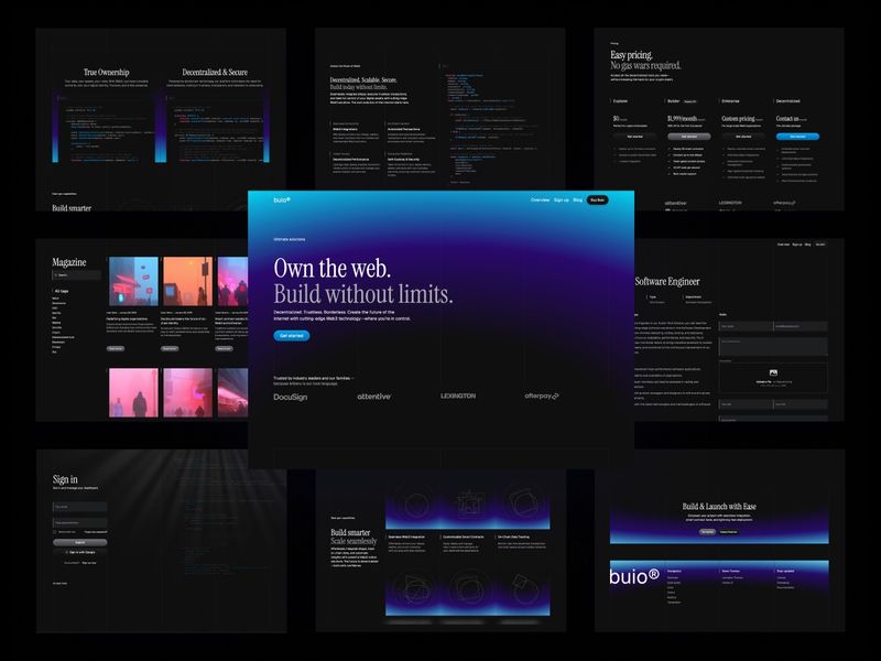 Buio — Astro & Tailwind CSS web3 template