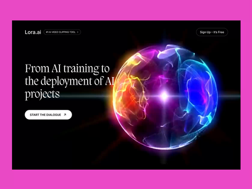 Lora AI - Website UI v2 by Sabbir