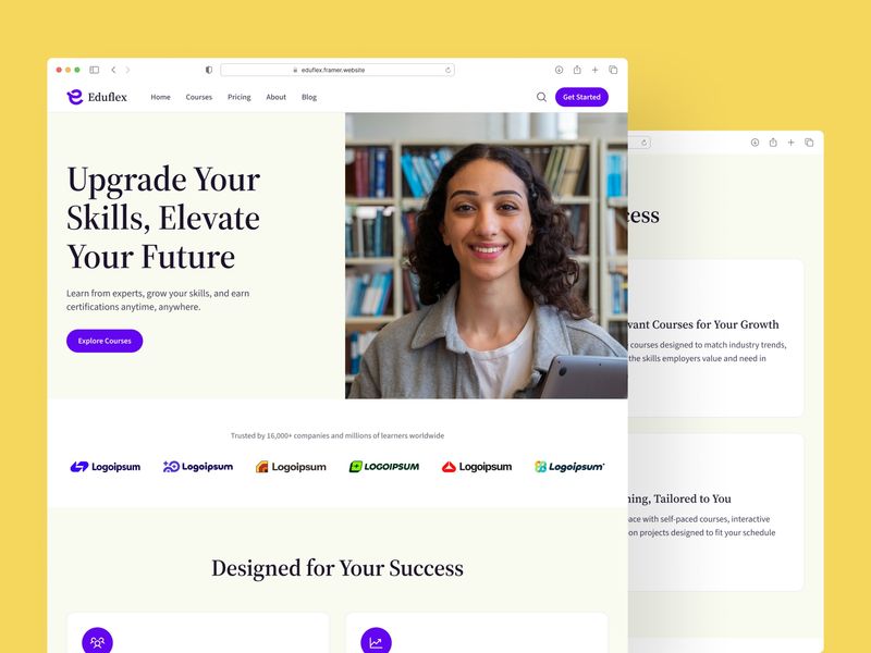 Eduflex · Modern EdTech Website Template