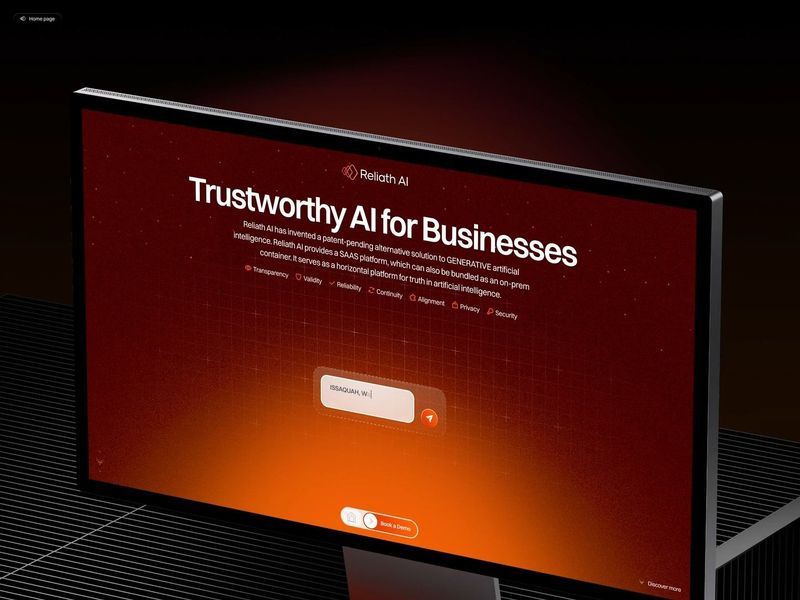 Reliath - Landing | Trustworthy AI for Businesses | Brand & Web