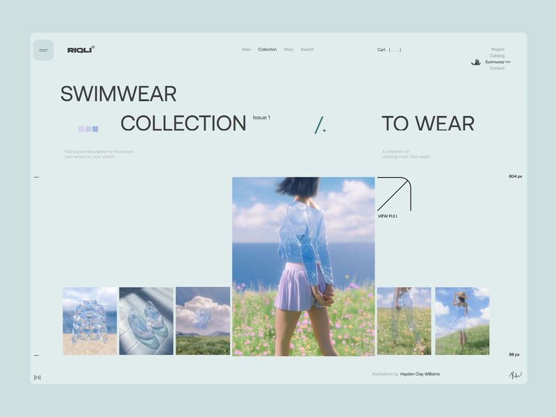 fashion store website \ Riqli