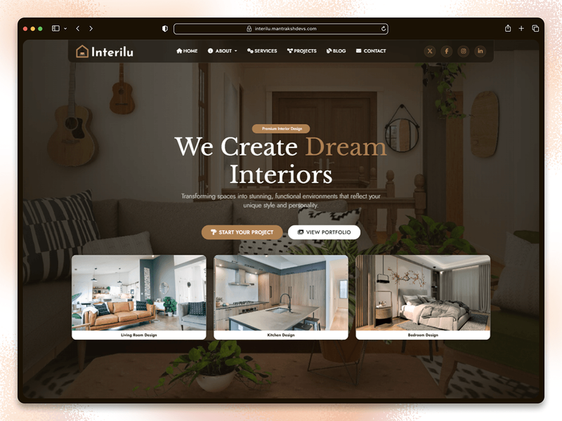 Interilu - Interior Design & Architecture Template