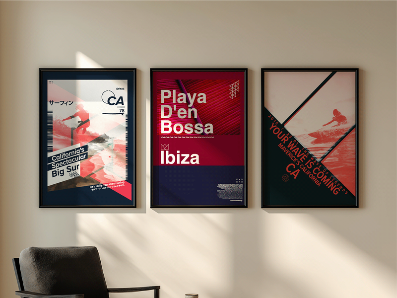 Free 3 AI Posters — Surf & Coastline Series (A3)
