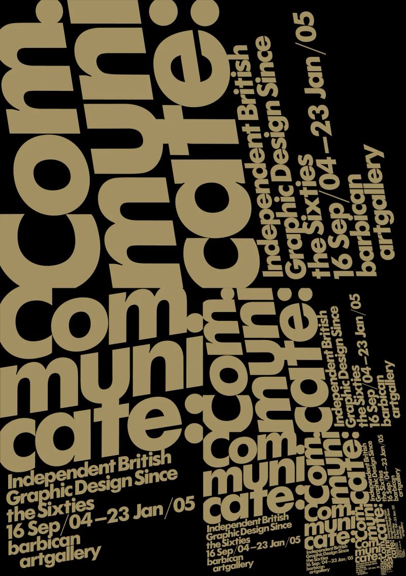 North / Barbican / Communicate: Independent British Graphic Design Since the Sixties / Poster / 2005
