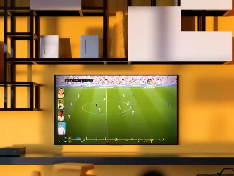 Watching football or sports with friends