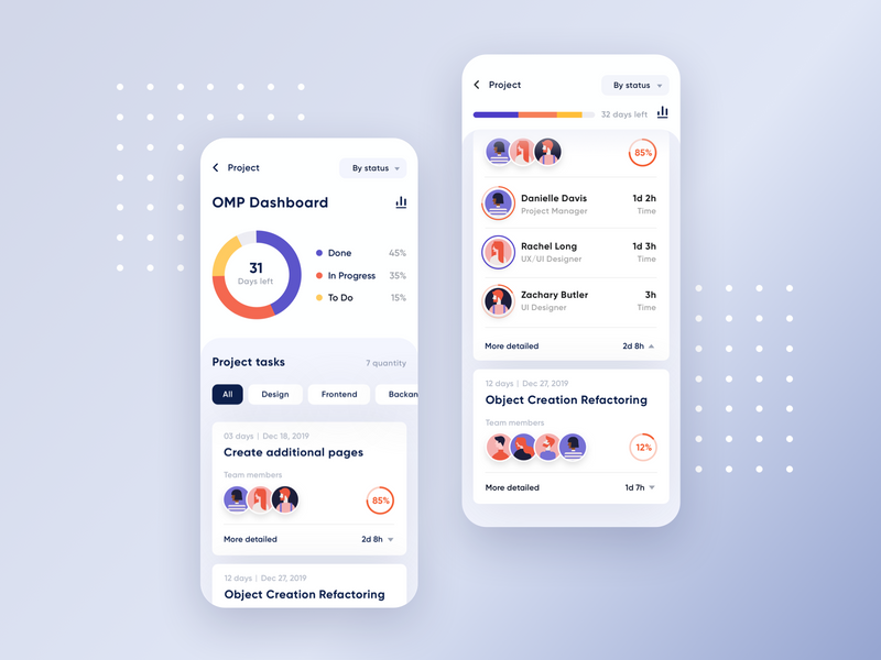Project Management App Concept