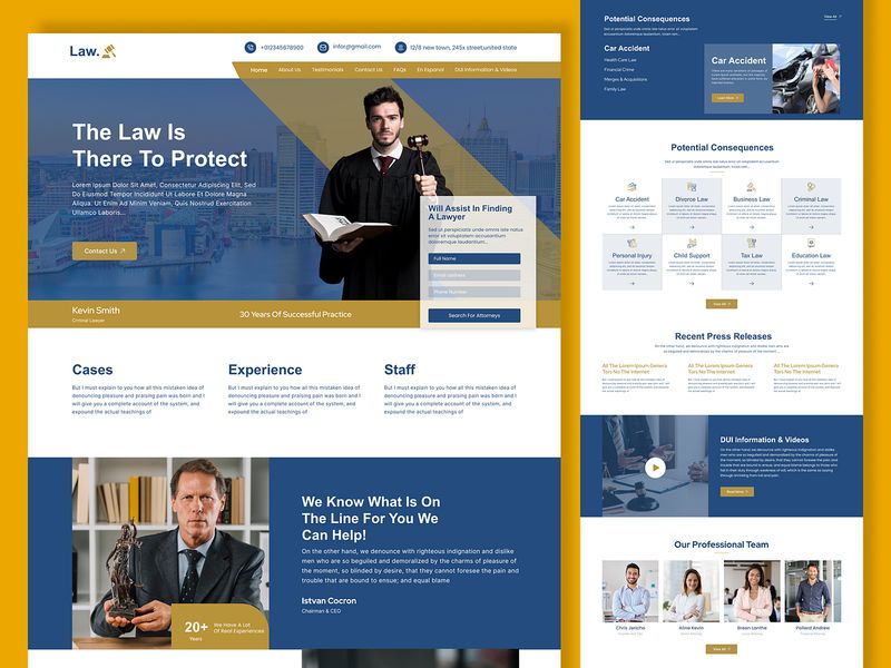 ⚖️Attorney and Law Website Design👨‍⚖️