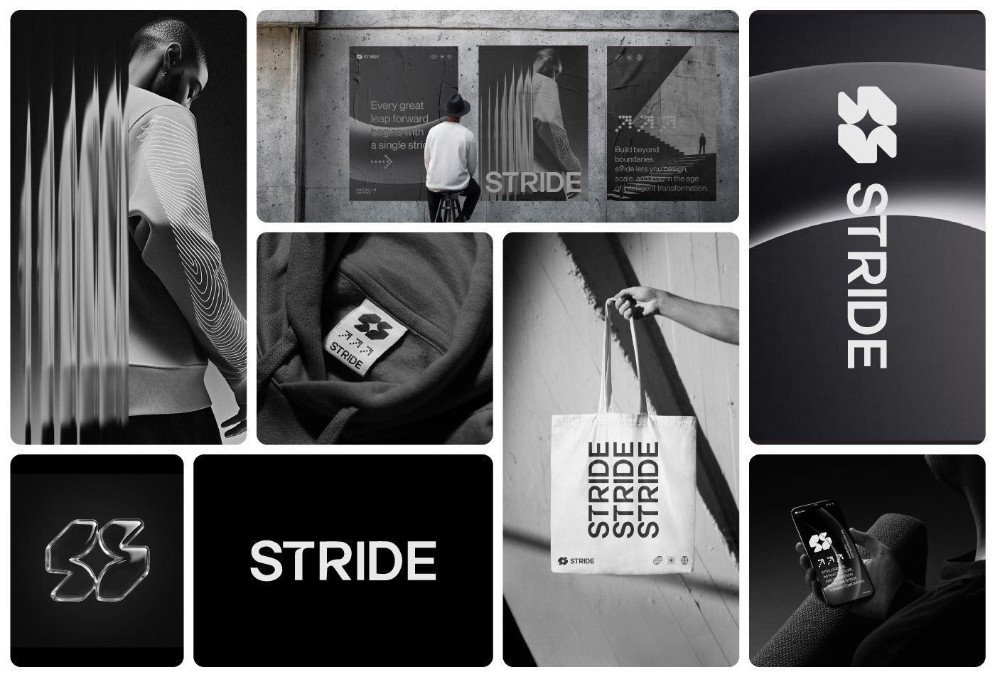 Stride Logo – Modern Tech Branding