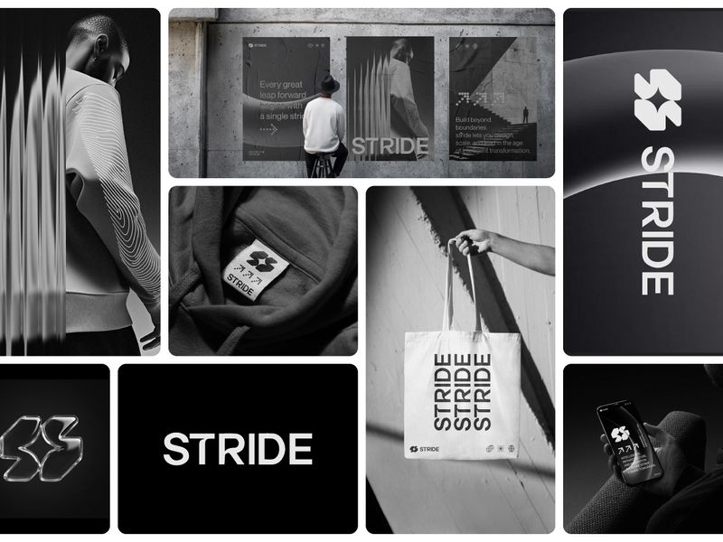 Stride Logo – Modern Tech Branding